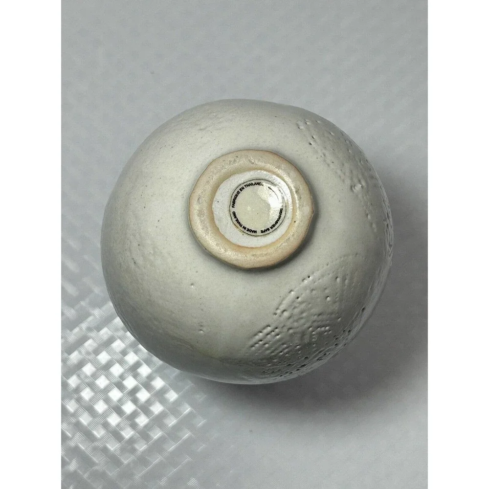 Off White Artisan Ceramic‎ Vase - Handmade Art Pottery
